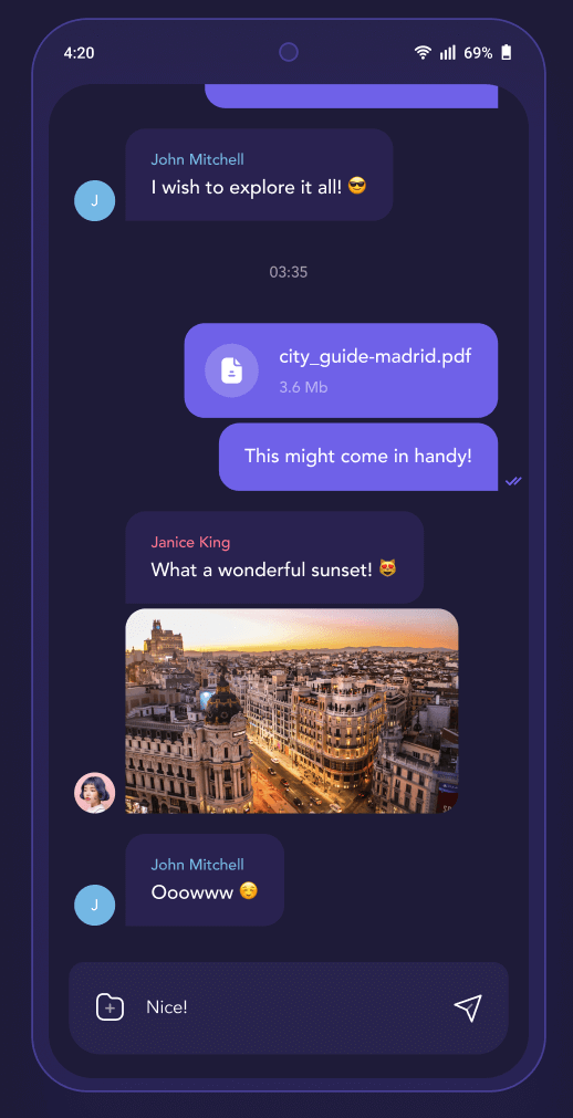 flutter_chat_ui Card Image