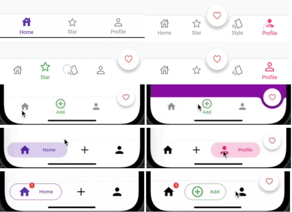 Top Flutter Bottom Navigation Bar, Bottom Bar, Bottom Tab Bar Packages |  Flutter Gems