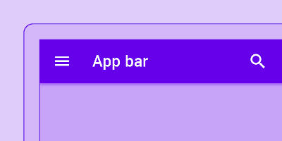 App Bar / Action Bar Card